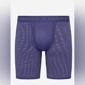 Savage X Fenty Men's Mesh Boxer Briefs in Cosmic Blue